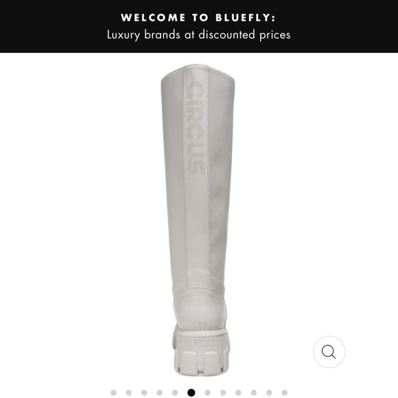 new circus ny by sam edelman dollie tall platform rain boots in cloud gray - Picture 5 of 5